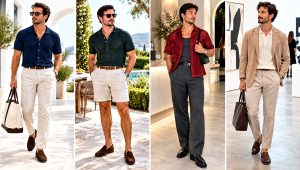 30 Crochet Men's Shirt Outfit Ideas for City Summers