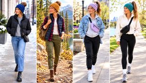 18 Crochet Messy Bun Hat Bulky Yarn Outfit Ideas for Winter