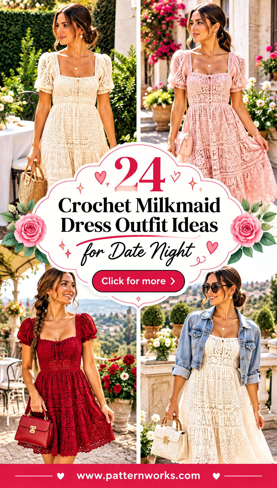 24 Crochet Milkmaid Dress Outfit Ideas for Date Night - 24 Crochet Milkmaid Dress Outfit Ideas for Date Night