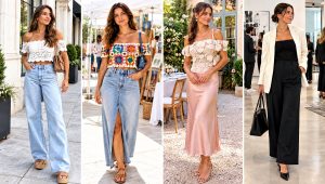 30 Crochet Off Shoulder Top Outfit Ideas for Date Nights