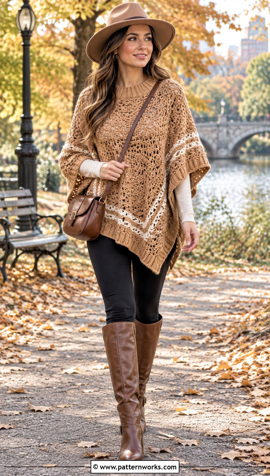 Crochet Poncho With Leggings And Boots - 24 Crochet Projects Aesthetic Clothes and outfit ideas