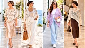 18 Crochet Poncho for Women Outfit Ideas for Breezy Days