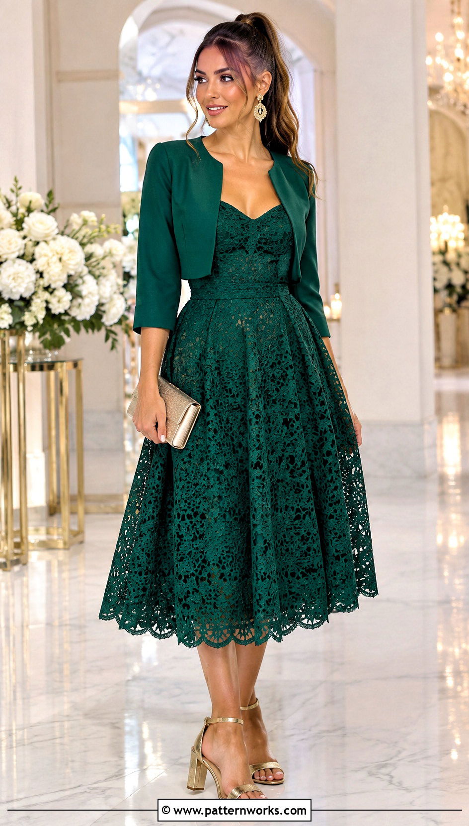Crochet Princess Party Dress With Metallic Heels - 30 crochet princess dress outfit ideas