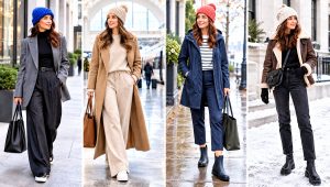 24 Crochet Puff Stitch Beanie Outfit Ideas for Cold Days