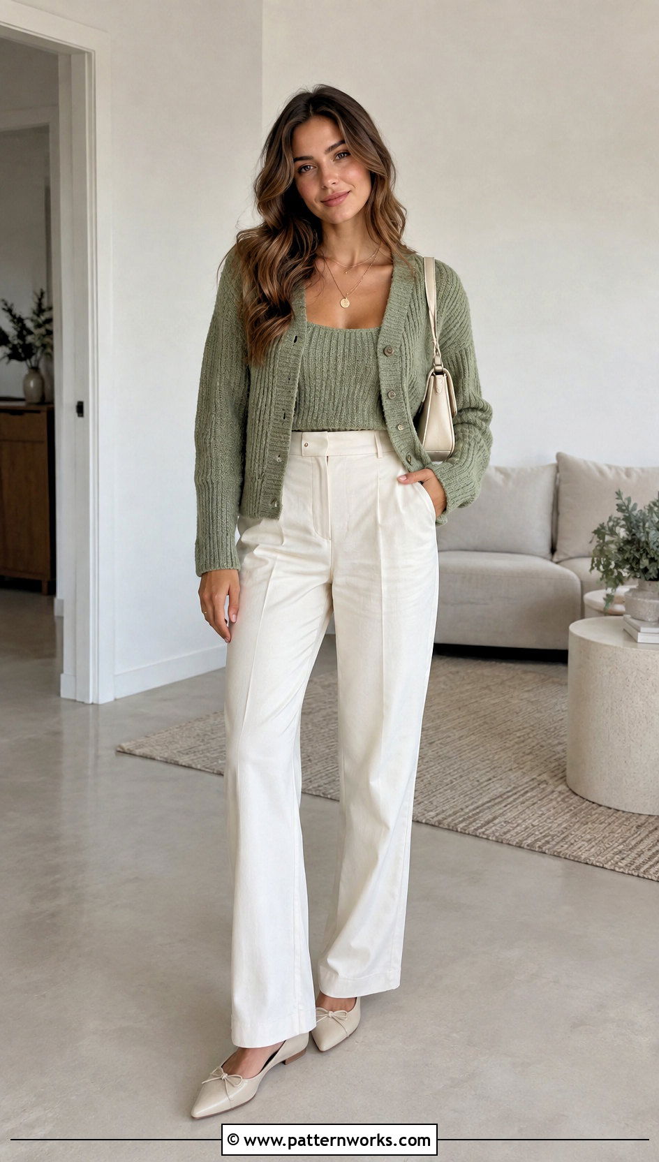 Crochet Ribbed Cardigan Sweater With Matching Tank - 30 crochet ribbed sweater outfit ideas