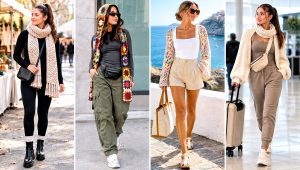 18 Crochet Scarf With Arms Outfit Ideas for Cozy Nights
