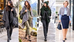 30 Crochet Shawl Wrap Outfit Ideas for Breezy Evenings