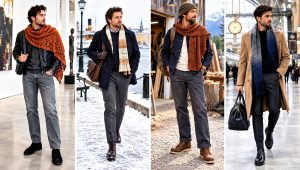 30 Crochet Shawl for Men Outfit Ideas for Cool Weather