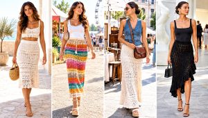 30 Crochet Summer Skirt Outfit Ideas for Casual Brunch