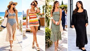 24 Crochet Tank Dress Outfit Ideas for Summer Days