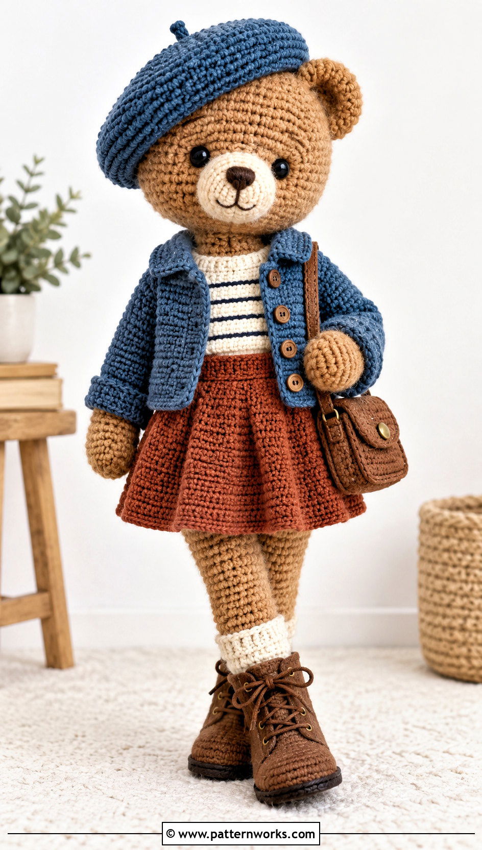 Crochet Teddy Jacket And Skirt Outfit - 30 crochet teddy clothes and outfit ideas