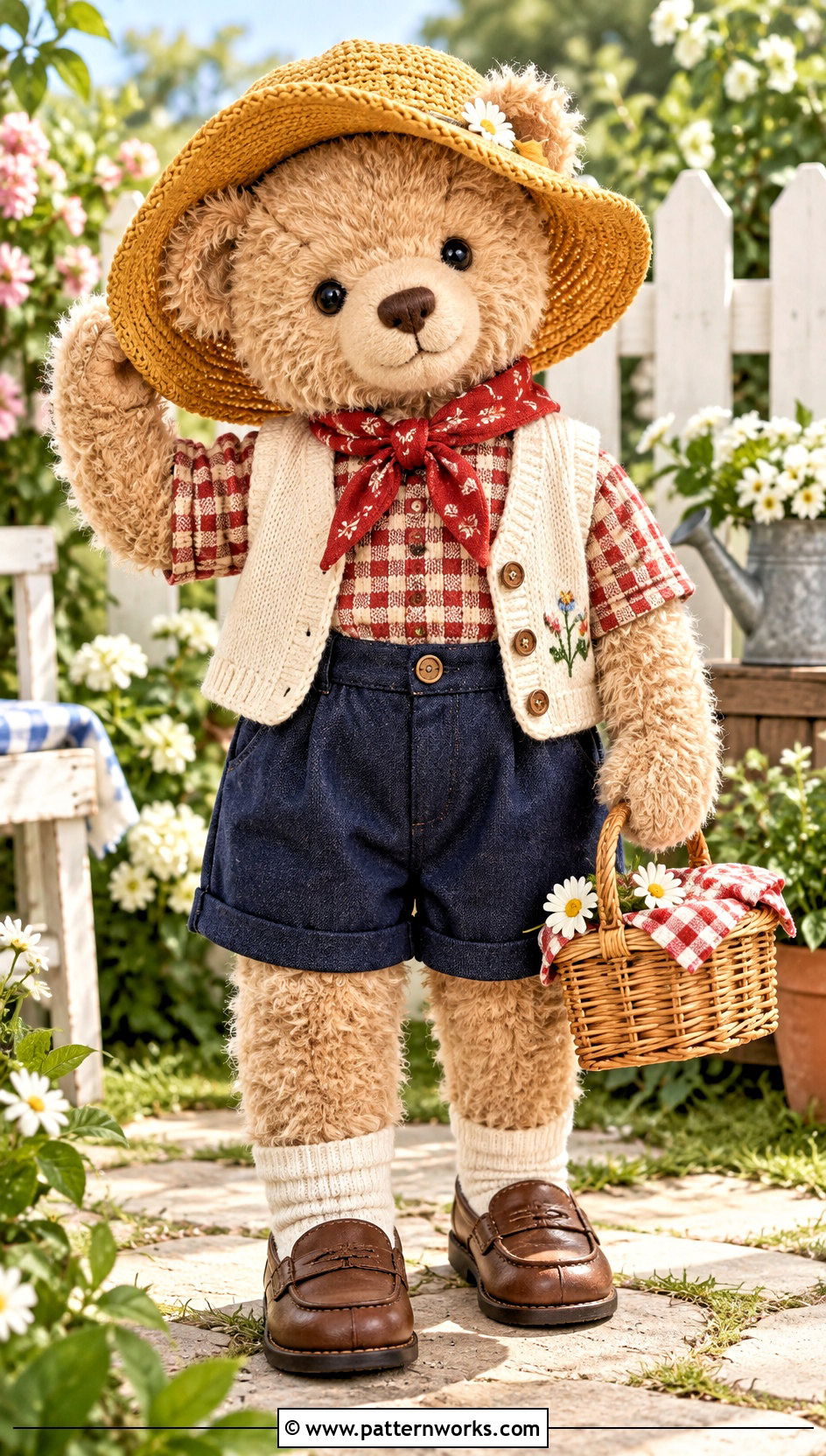 Crochet Teddy Picnic Outfit - 30 crochet teddy clothes and outfit ideas