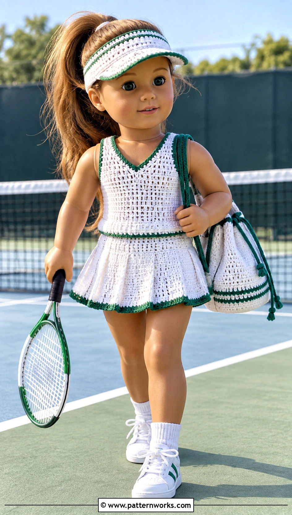 Crochet Tennis Top And Skirt Doll Outfit - 18 Crochet Our Generation Doll Clothes and outfit ideas