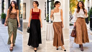 24 Crochet Top and Long Skirt Outfit Ideas for Boho Style