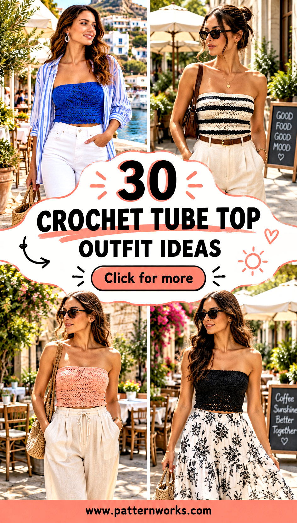 30 Crochet Tube Top Outfit Ideas for Warm-Weather Plans - 30 Crochet Tube Top Outfit Ideas for Warm-Weather Plans