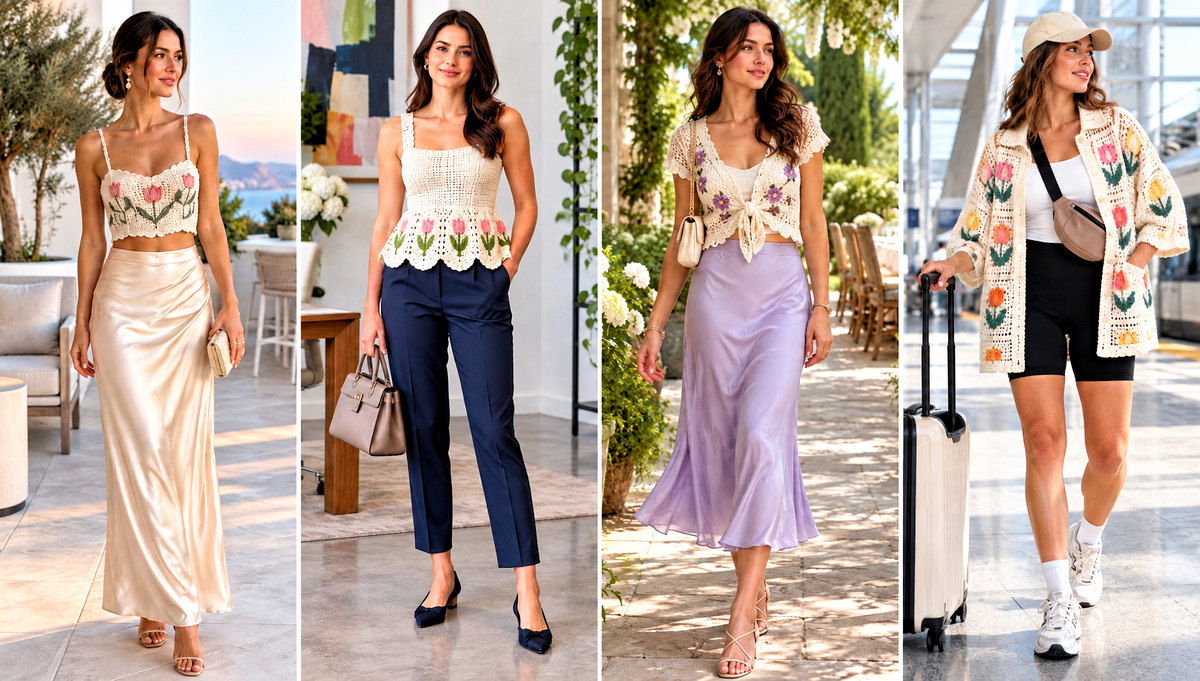 24 Crochet Tulip Top Outfit Ideas for Sunny Weekends