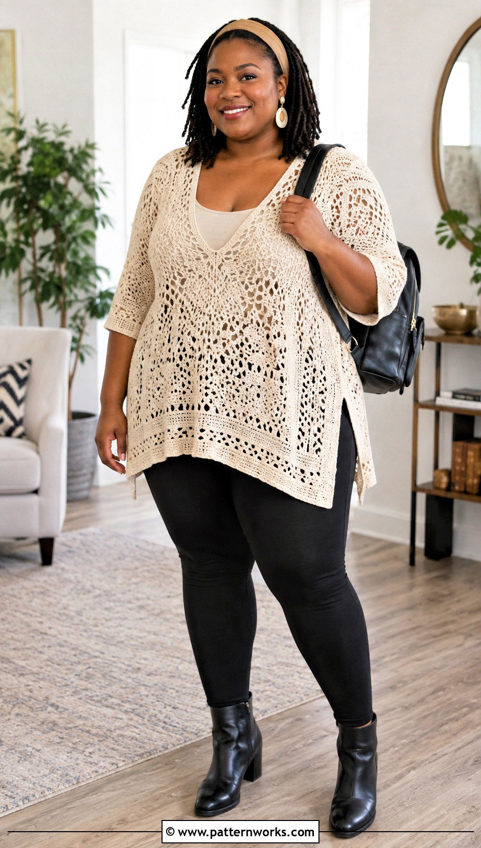 Crochet Tunic And Leggings Outfit - 30 crochet outfits black women outfit ideas
