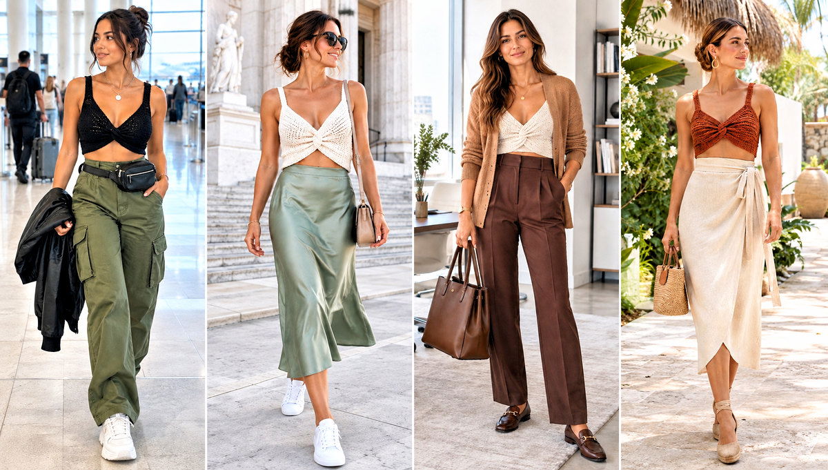 30 Crochet Twist Top Outfit Ideas for Summer Date Nights