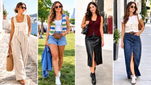 30 Crochet Vest Outfit Ideas for Women in Earthy Tones