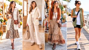 24 Crochet Vest with Hood Outfit Ideas for Relaxed Outings