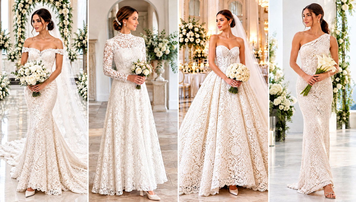 30 Crochet Wedding Dresses Outfit Ideas for Garden Weddings