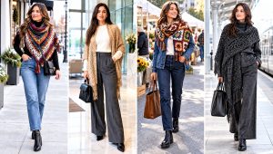 18 Crochet Winter Shawl Outfit Ideas for Chilly Evenings