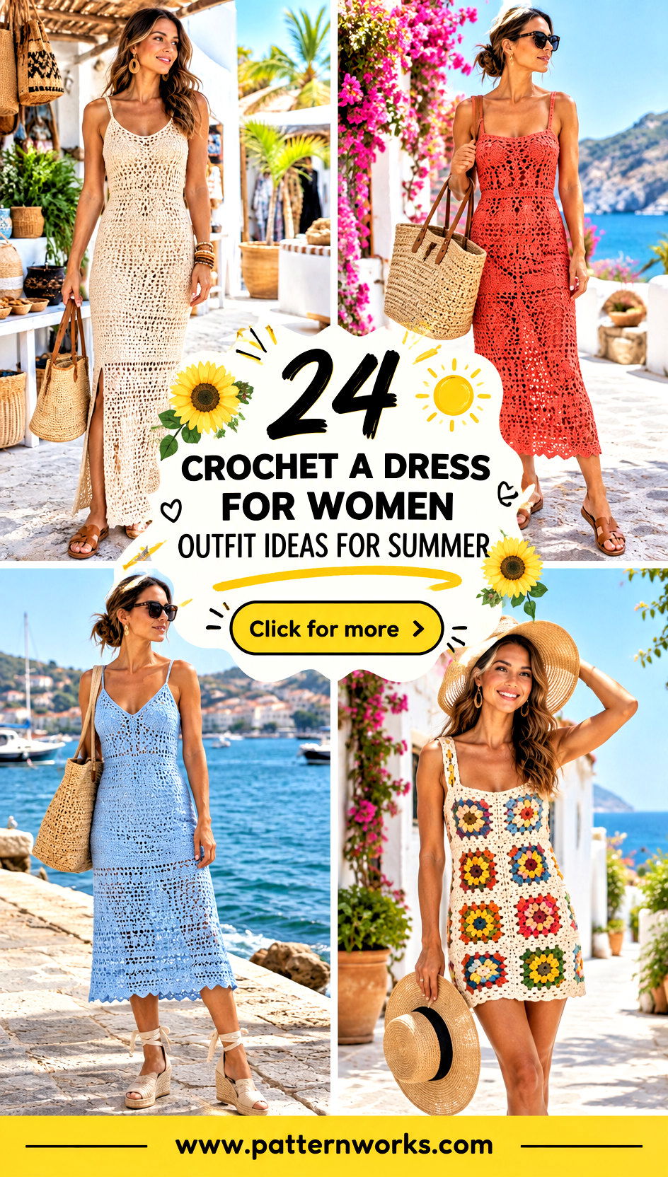 24 Crochet a Dress for Women Outfit Ideas for Summer - 24 Crochet a Dress for Women Outfit Ideas for Summer