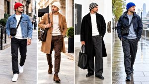24 Crochet for Men's Beanies Outfit Ideas for Cold Days