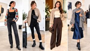 18 Crocheted Sweater Scarf With Sleeves Outfit Ideas