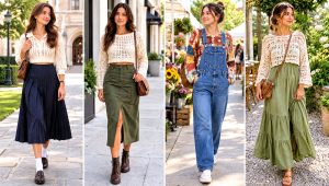 30 Crop Crochet Sweater Outfit Ideas with High-Waisted Jeans