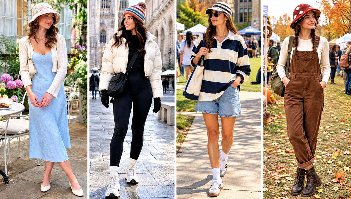 30 Cute Crochet Hat Outfit Ideas for Casual City Looks
