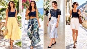 30 Dark Blue Crochet Top Outfit Ideas for Denim Pairings