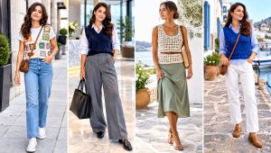 24 Diy Crochet Sweater Vest Outfit Ideas for Workdays