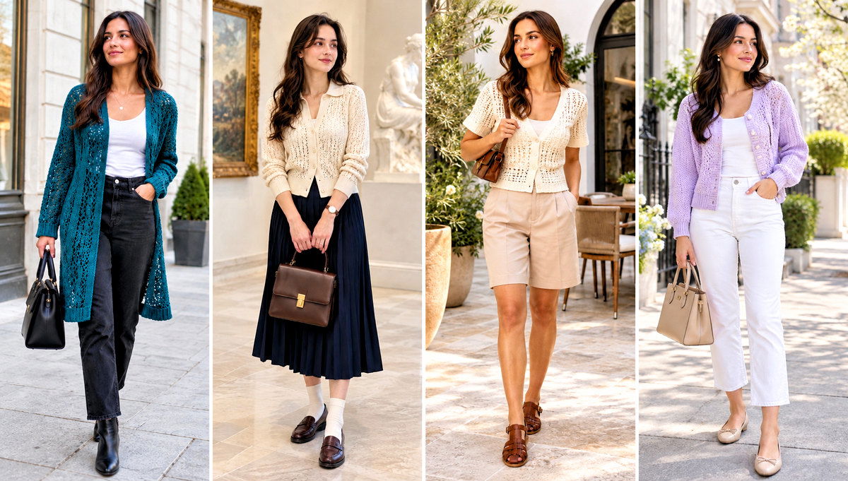 18 Easiest Crochet Cardigan Outfit Ideas for Casual Days