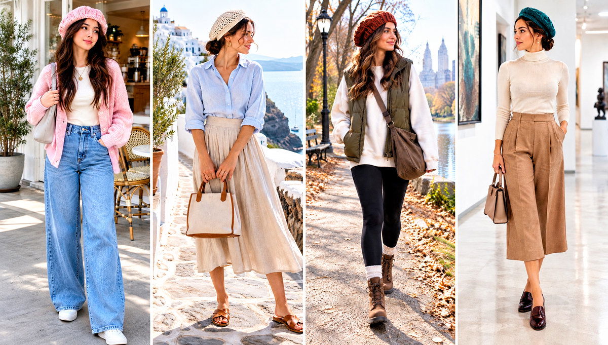 30 Easy Crochet Beret Outfit Ideas for Parisian Style