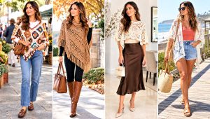 18 Easy Crochet Ponchos Outfit Ideas for Cozy Weekends