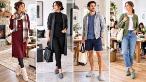 30 Easy Crochet Slippers Outfit Ideas for Adults at Home