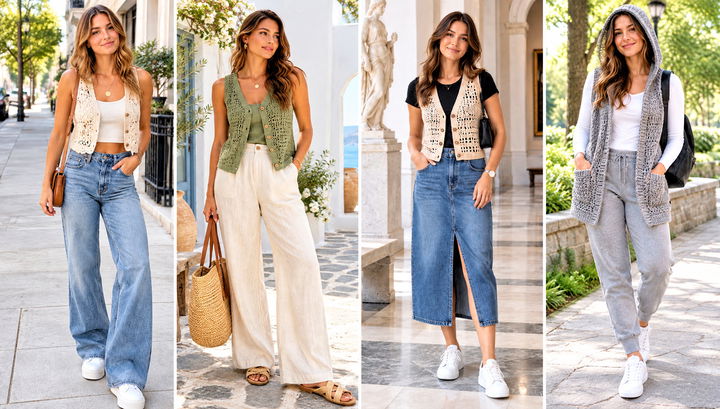 24 Easy Crochet Vest for Beginners Outfit Ideas for Spring