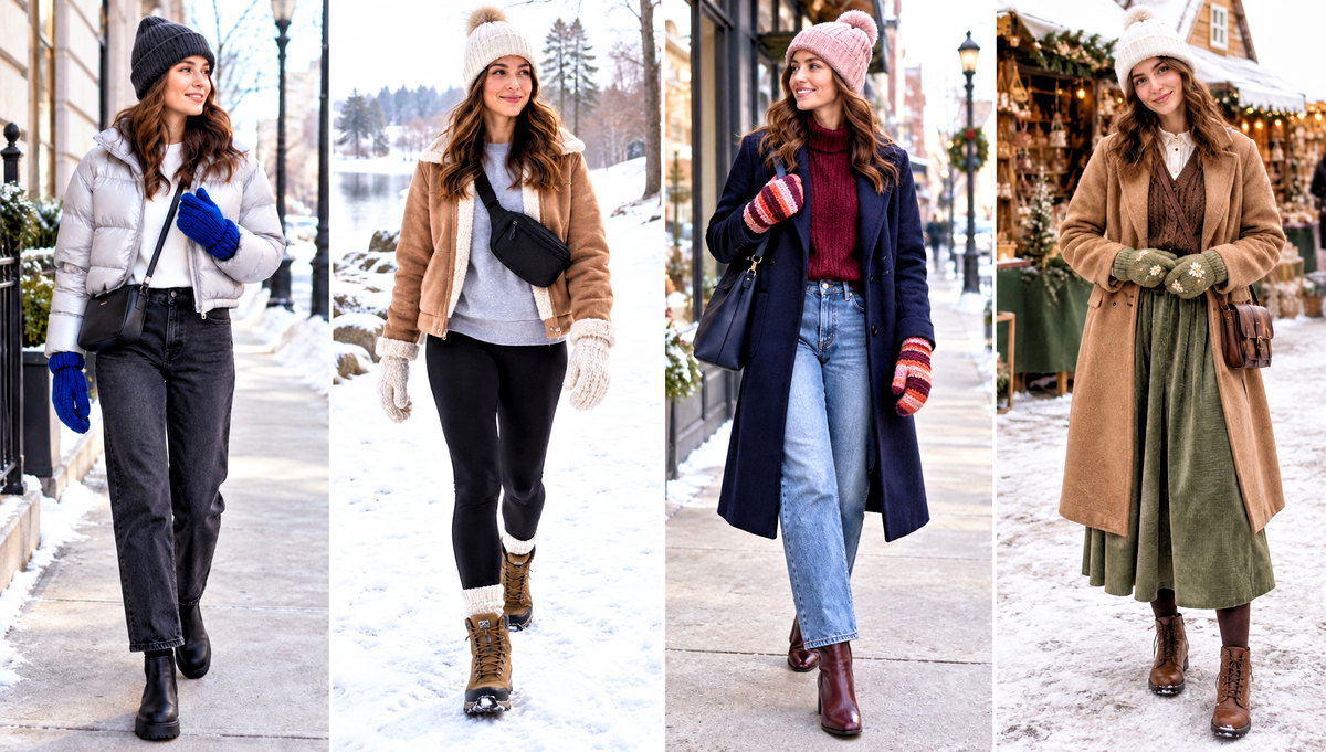 24 Easy Crocheted Mittens Outfit Ideas for Snowy Days