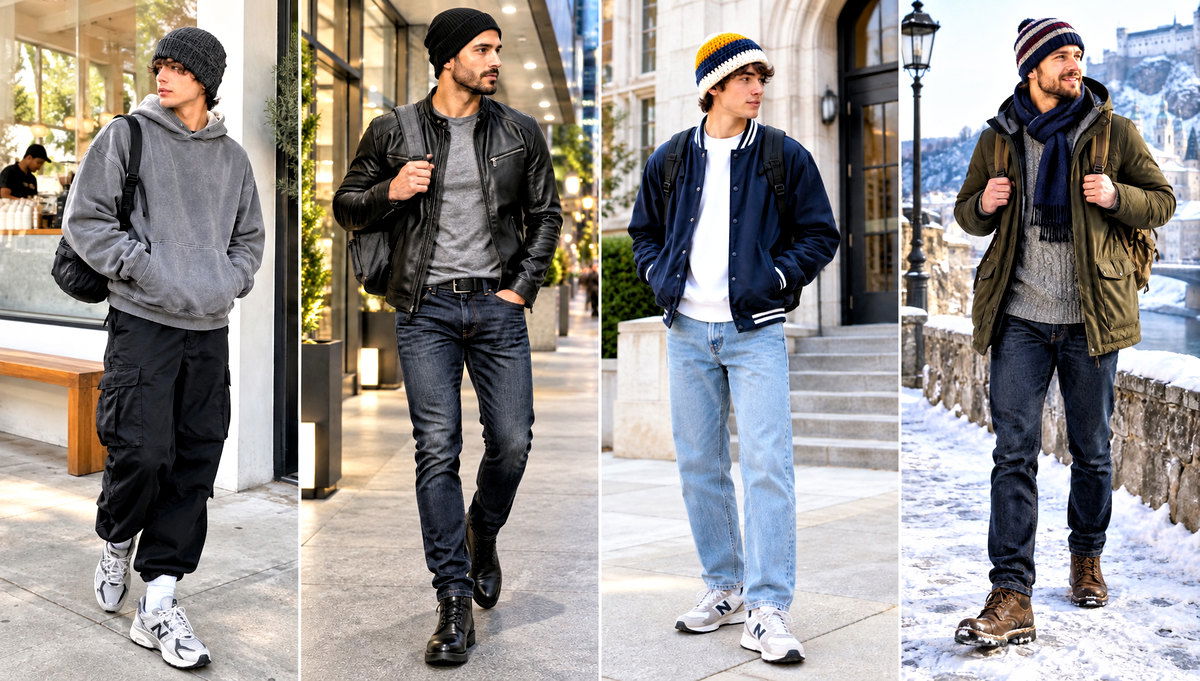 24 Easy Mens Crochet Beanie Outfit Ideas for Weekend Wear