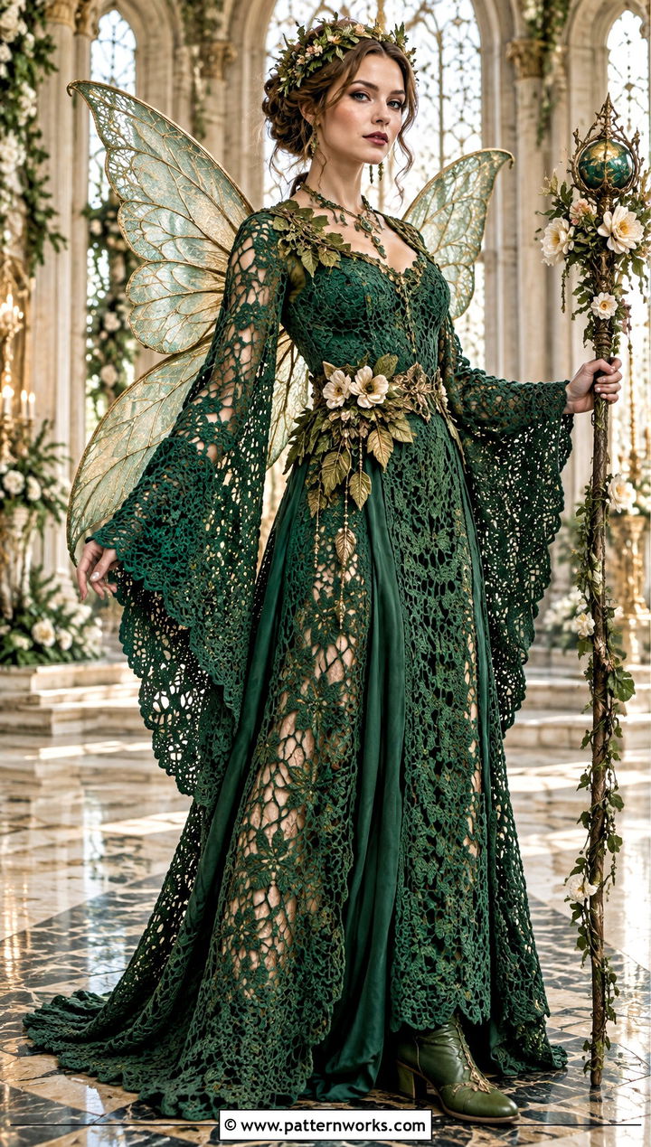 Fairy Queen Crochet Costume - 30 crochet fairy costume outfit ideas