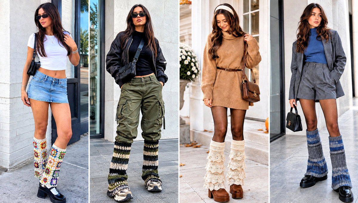 24 Flared Crochet Leg Warmers Outfit Ideas for Cozy Boots
