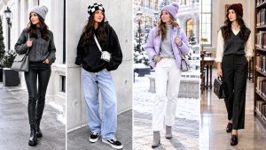 24 Fluffy Crochet Beanie Outfit Ideas for Cold Days