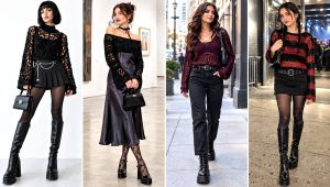 30 Goth Crochet Sweater Outfit Ideas for Dark Winter Style