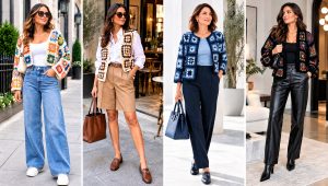 24 Granny Square Jackets Outfit Ideas for Playful Fall Looks