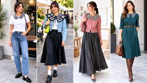18 Gray Crochet Collar Outfit Ideas for Polished Looks
