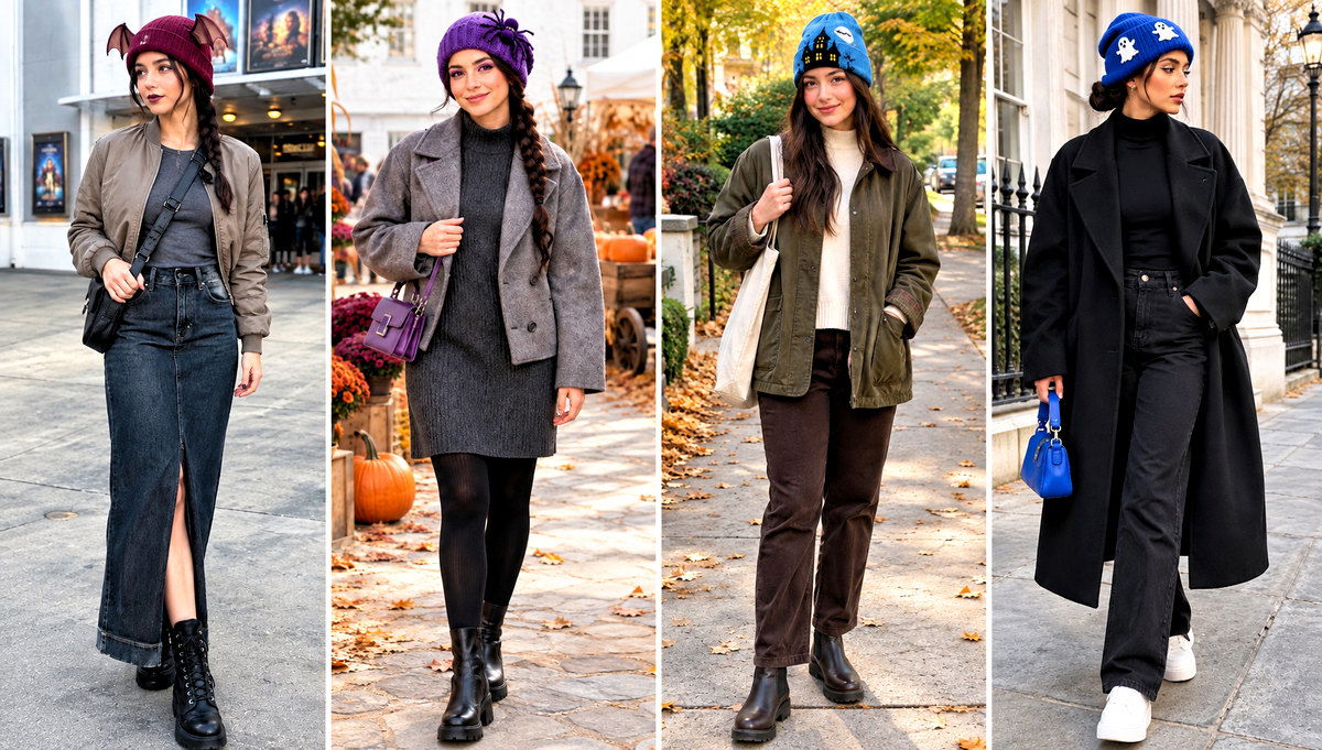 24 Halloween Crochet Beanies Outfit Ideas for Spooky Season