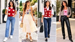 18 Heart Crochet Top Outfit Ideas for Valentine's Day