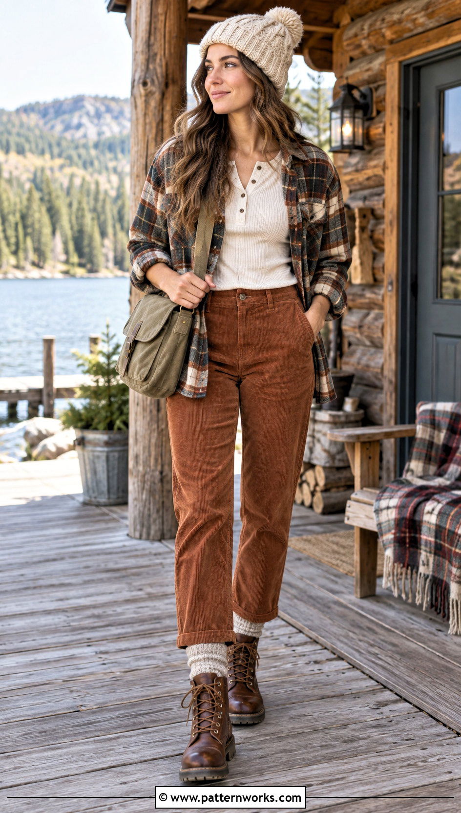 Henley Shirt And Corduroy Pants Crochet Beanie Outfit - 24 lakeside crochet beanie outfit ideas