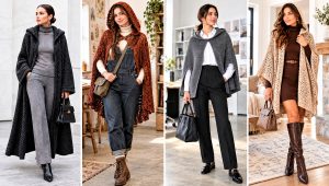 24 Hooded Crochet Cape Outfit Ideas for Cozy Winter Layers
